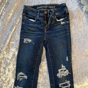 American eagle ripped jeggings